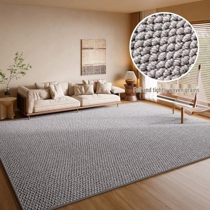 Covor de Living Imitație Sisal Rezistent la Pete Antiderapant cu Design Labă de Pisică