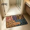 Safety Bathroom Bath Mat Mat Leopard Print Rug Quick Highly Absorbent Dry Rug Anti-Slip Diatomaceous