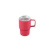 3oz Mini 304 Stainless Steel Insulated Car Cup with Straw - Trapezoidal Design, Portable Ice Buster