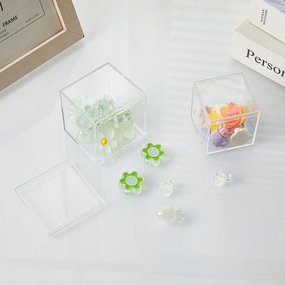 Box Jewelry Boxes Acrylic Cube Wedding Gift Square Container Display Storage Containers Transparent Gift Box With Lid