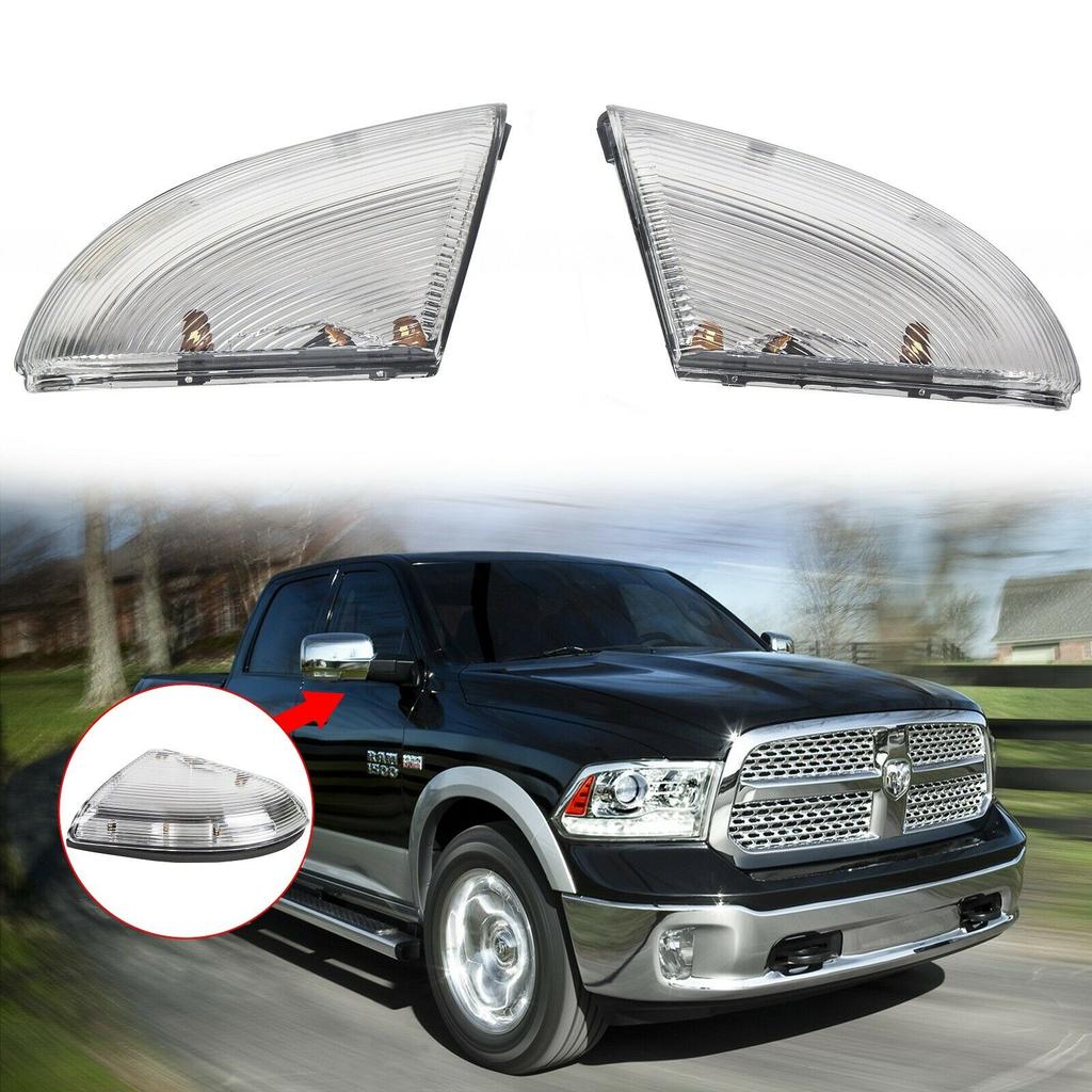 Front Driver & Passenger Mirror Turn Signal For 09-14 Dodge Ram 1500 &10-14 2500