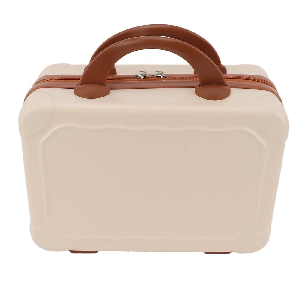 14in Cosmetic Box Suitcase Design Vintage   Large Capacity Portable ABS Makeup Bag for Women Girls Travel