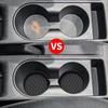 2pcs Automotive Anti Slip Silicone Coasters, Waterproof and Leak Proof, Universal Interior Accessories for Automobiles