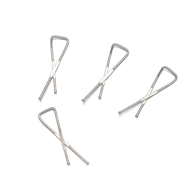 50 Stück ca. 33 mm lange Eisenklammern für Kleidungsstück Hemdkragen Verpackung DIY Nähzubehör