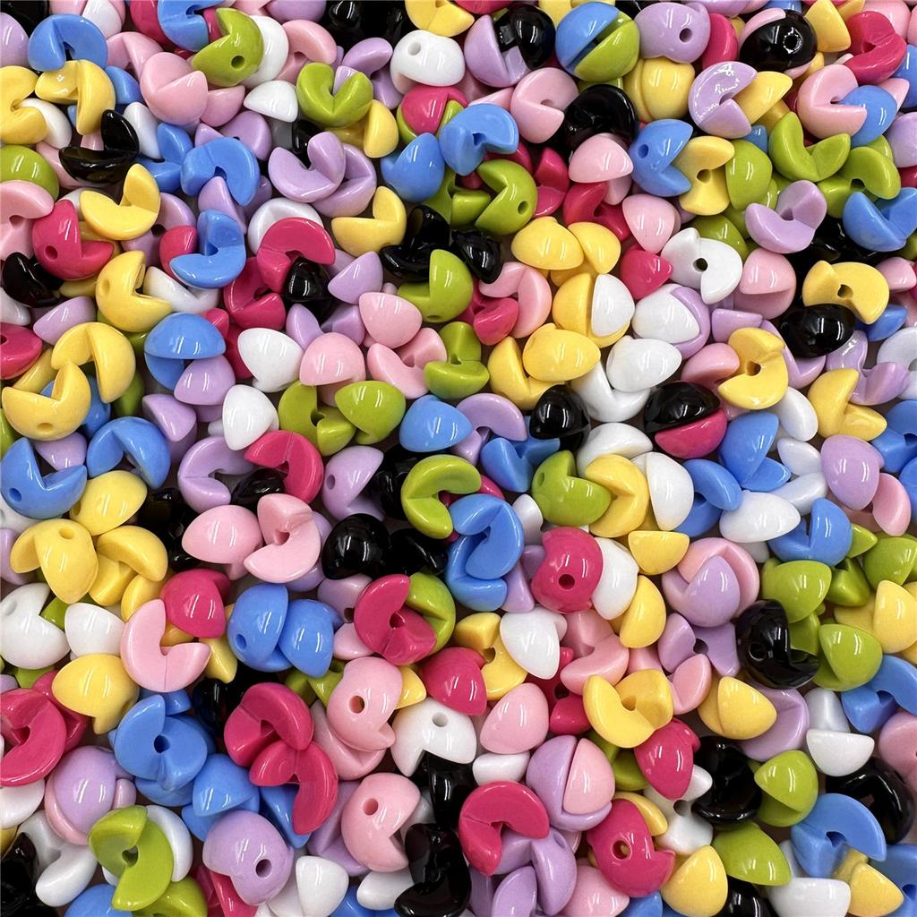 Akrylové ručně vyráběné doplňky Volné korálky 10 ks DIY Na klíčenku Móda 10*12,7 mm Náramky Jednobarevné Dvojitý pinyin Doplňky