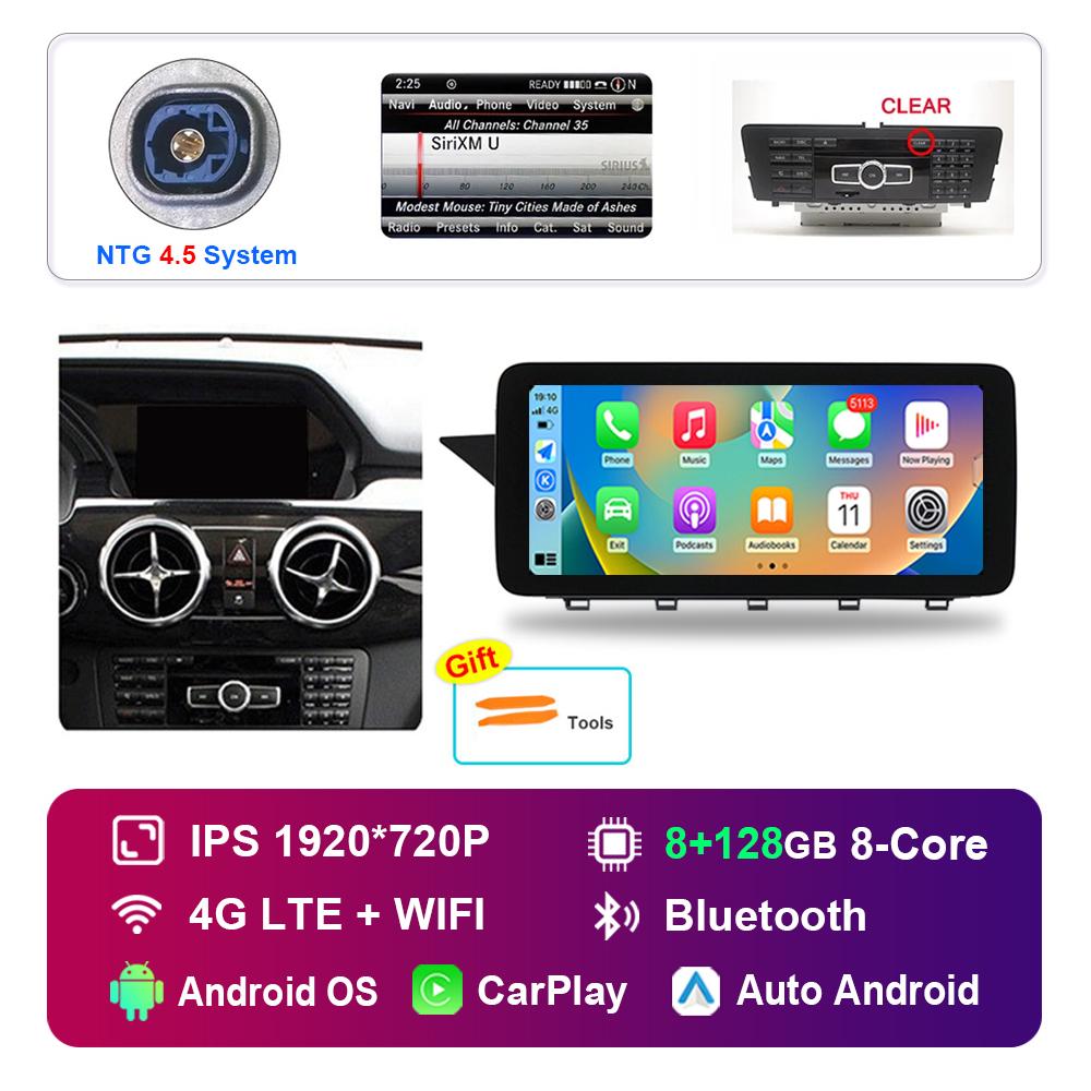 12.3'' for Mercedes Benz GLK Class X204 2008 - 2015 NTG 4.0 4.5 System Android Car Radio Multimedia Player HD Touch Screen