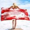 Valentine's Day Beach Towel Bath Sheet Towels Love Hearts Oversized Microfiber Sandless Beach Towels for Swimming Extra Large