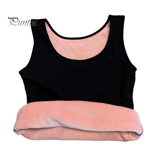 

Зимний женский терможилет, бесшовный, плюшевый, с быстрой фиксацией температуры, с круглым вырезом, облегающий, эластичный, без рукавов, внутренняя одежда, майка чёрный