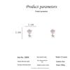 S925 Silver Needle White Camellia Stud Earrings - Simple, Trendy 2023 Design for Women