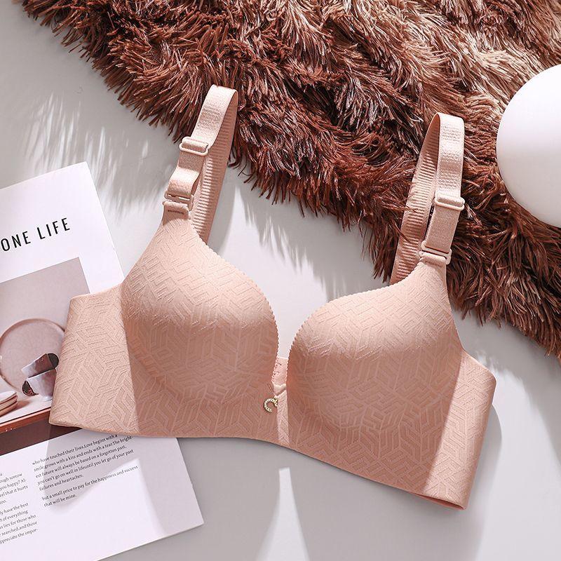 

Бюстгальтер Пуш-ап Без Косточек Женский Бесшовный Бюстгальтер Сексуальный Бюстгальтер 38/85B розовый