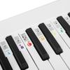Autocollant pour clavier de piano 61/88 touches Autocollant de note en silicone blanc pour clavier électronique Accessoires pour instrument à clavier Piano