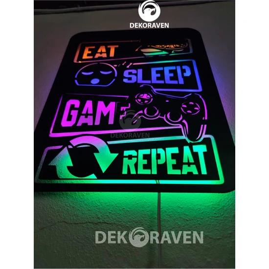 

Eat Sleep Game Repeat Gamer Table