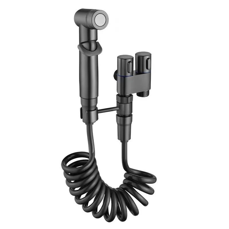 High Quality Stainless Steel Modern Portable Bidet Faucet Shattaf for Bathroom Use or Hotel Easy Attachment Toilet Seat