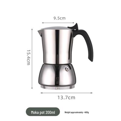 TLXT 4-Cup Stainless Steel Moka Pot
