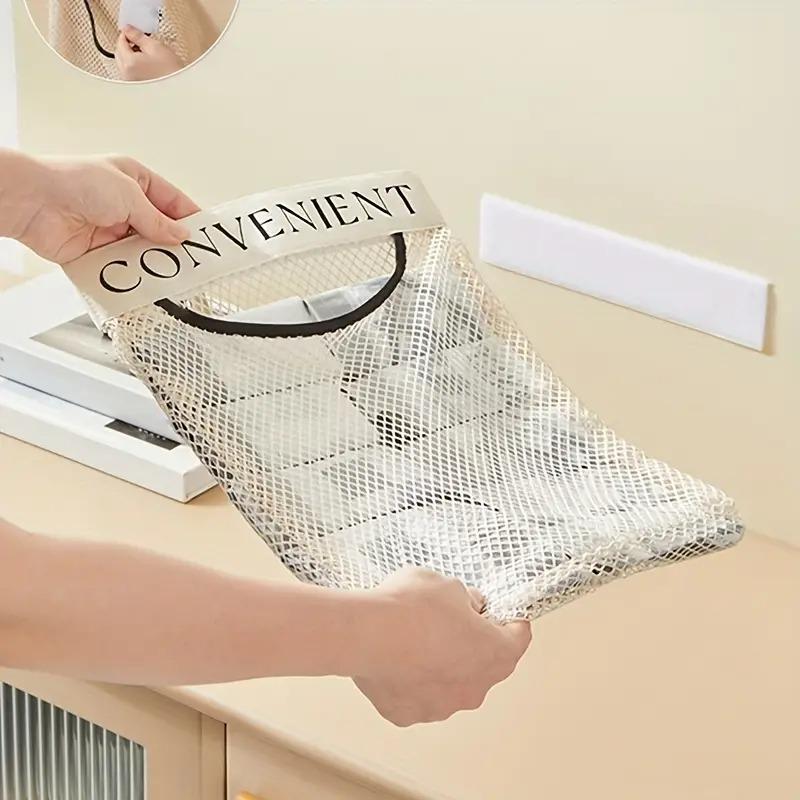 Wall-Mounted Grocery Bag Dispenser - Space-Saving Plastic Bag Organizer for Kitchen Cabinet, Multi-Purpose Storage Holder