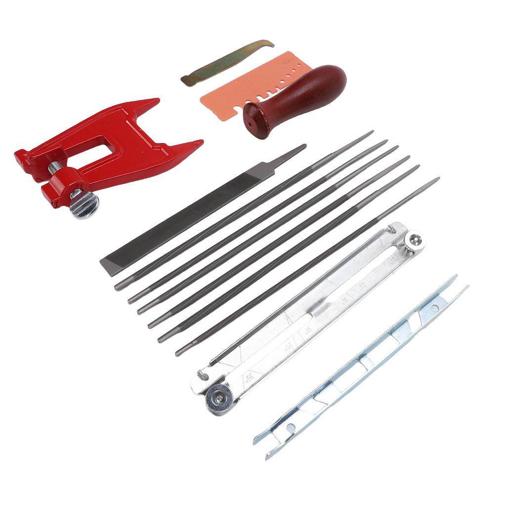 Chainsaw File Kit 1 8in 5 32in 11 64in 3 16in 13 64in 7 32in Wooden Handle Universal Chain Saw Sharpening Files for On