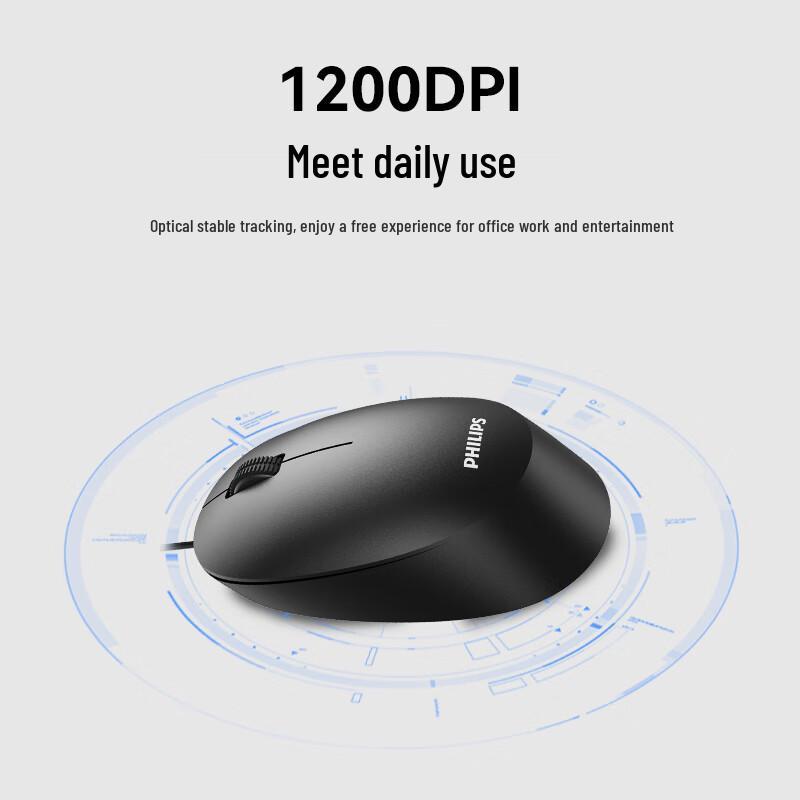 Philips SPK7207 Wired Office Mouse