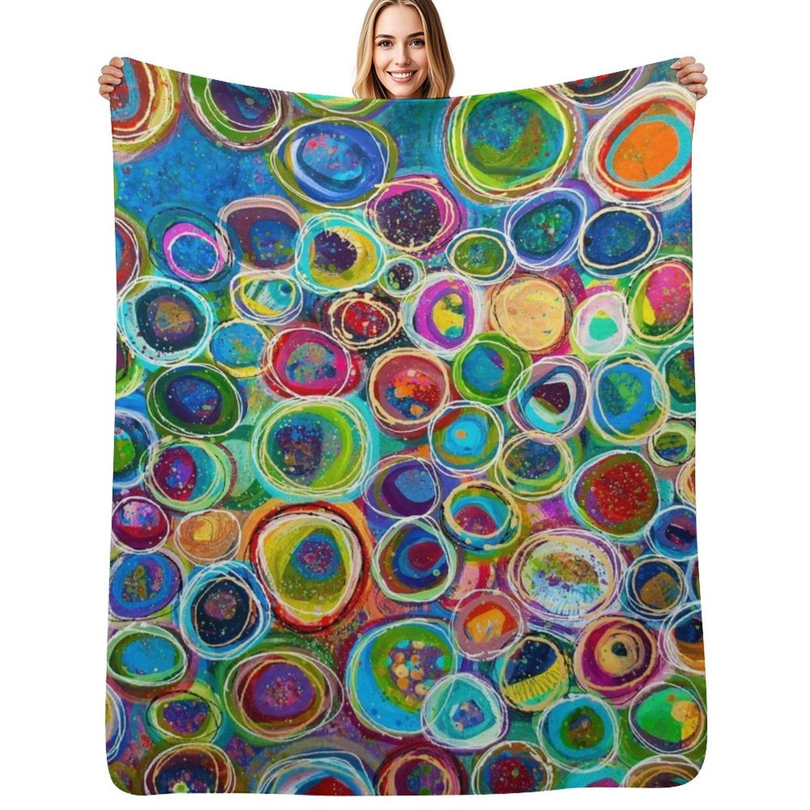 Discover Every Treasure In The World Throw Blanket Soft Breathable Blanket for Night Sleeping Size: 75*100cm, Weight: 230 GSM