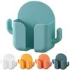 Soporte de pared para teléfono, autoadhesivo, sin perforaciones, antideslizante, carga, caja de almacenamiento multifunción con percha para sala de estar