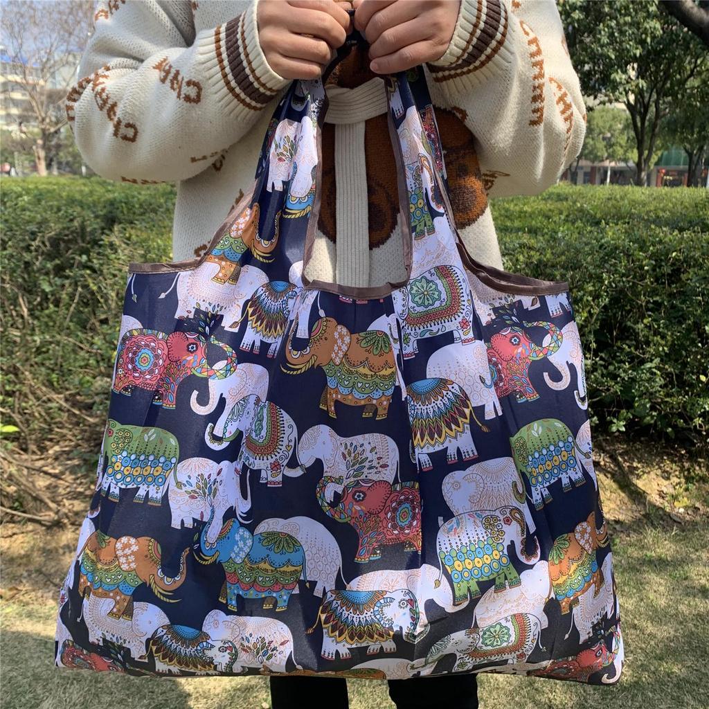 Japanische Cartoon Ökofreundliche Faltbare Einkaufstasche - Tragbare Handtasche für Lebensmittel und Aufbewahrung