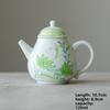 Underglaze Color Tea Pot Boutique Hand-painted Teapot Ceramic Pear-shaped Pot With Filter Tea Brewing Kettle Teaware Gift