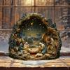 2D Snow House Desktop Decoration Ornaments Home Bedside Ornaments