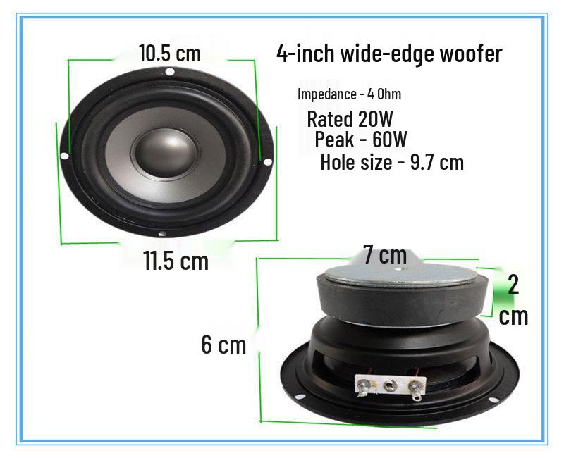 4'', 5'', 6.5'', 8'', 10'', 12'' Super Bass Subwoofer for Car & Home Audio