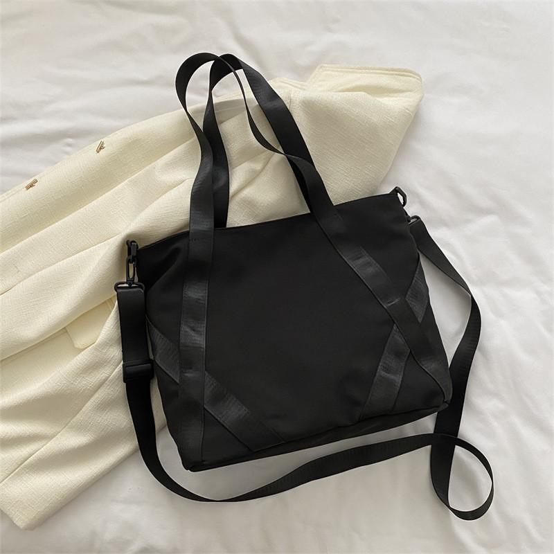 

Stylish Capacity Large Canvas Tote Bag For Women In Black Khaki White Perfect For Casual Outings And Daily Commuting