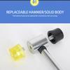 Double Face Soft Tap Rubber Hammer 25mm Multifunctional Glazing Window Beads Hammers Nylon Head Rubber Mallet