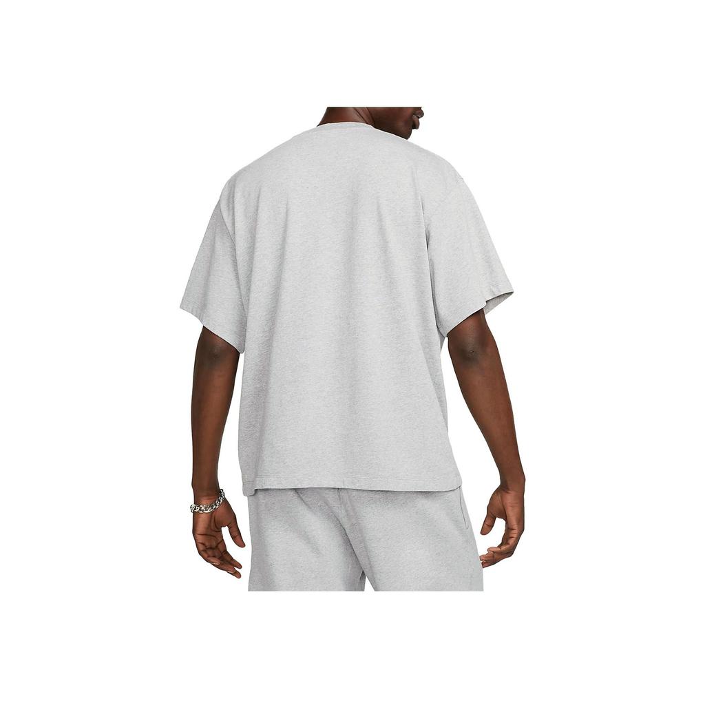 Nike Solo Swoosh Solid Thick Short Sleeve T-Shirt Men Tops Dark-Grey FB7866-063