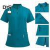 Ensemble d'uniformes d'infirmière 2 pièces pour infirmière, médecin, personnel hospitalier, combinaison de jogging avec haut à poches multiples, pantalon extensible et confortable, vêtements de travail pour le médical