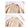 Autumn and Winter Velvet Knitted Sweater Pullover High Neck Knitted Sweater for Women