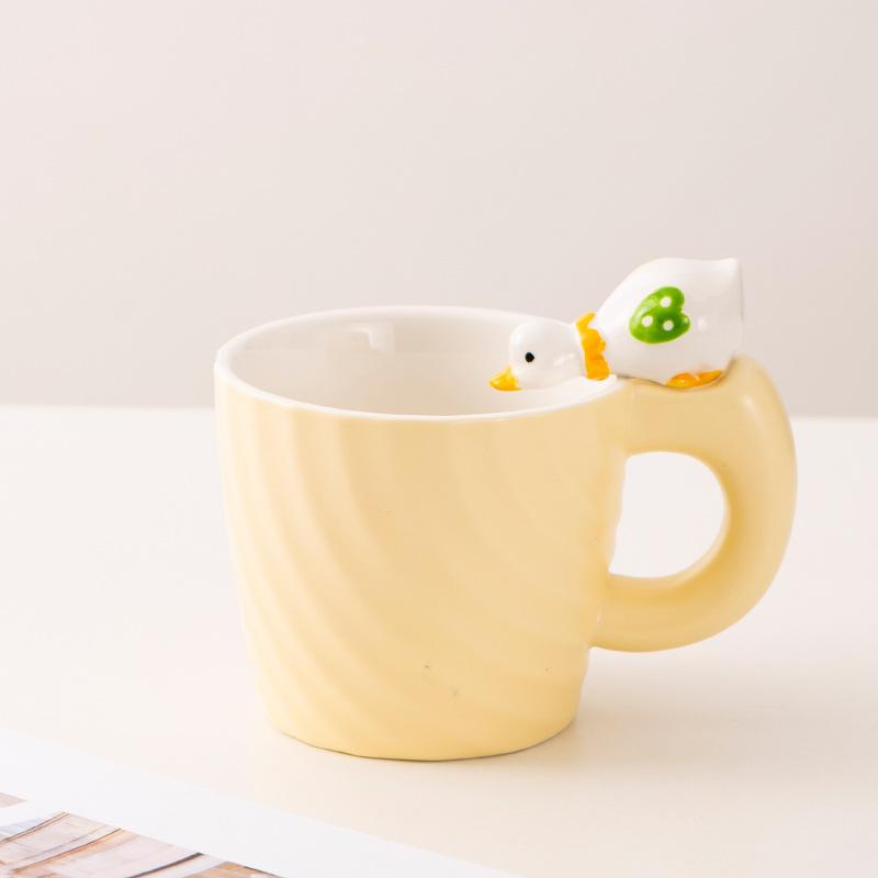 Ceramic Mug Creative Cartoon Cat Cute Cup Children's Milk Breakfast Home Office Coffee Mug Gift Frends Drinkware Tea Cup