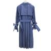 eimy istoire Double pleats switching coat F Blue Women Used