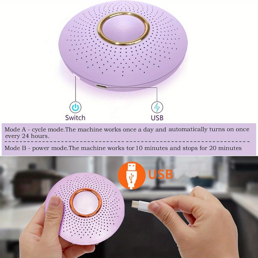1pc Refrigerator Deodorizer,Portable USB Rechargeable Refrigerator Deodorizer ,Fridge and Freezer Odor Absorber To Keep Food Fresh Longer