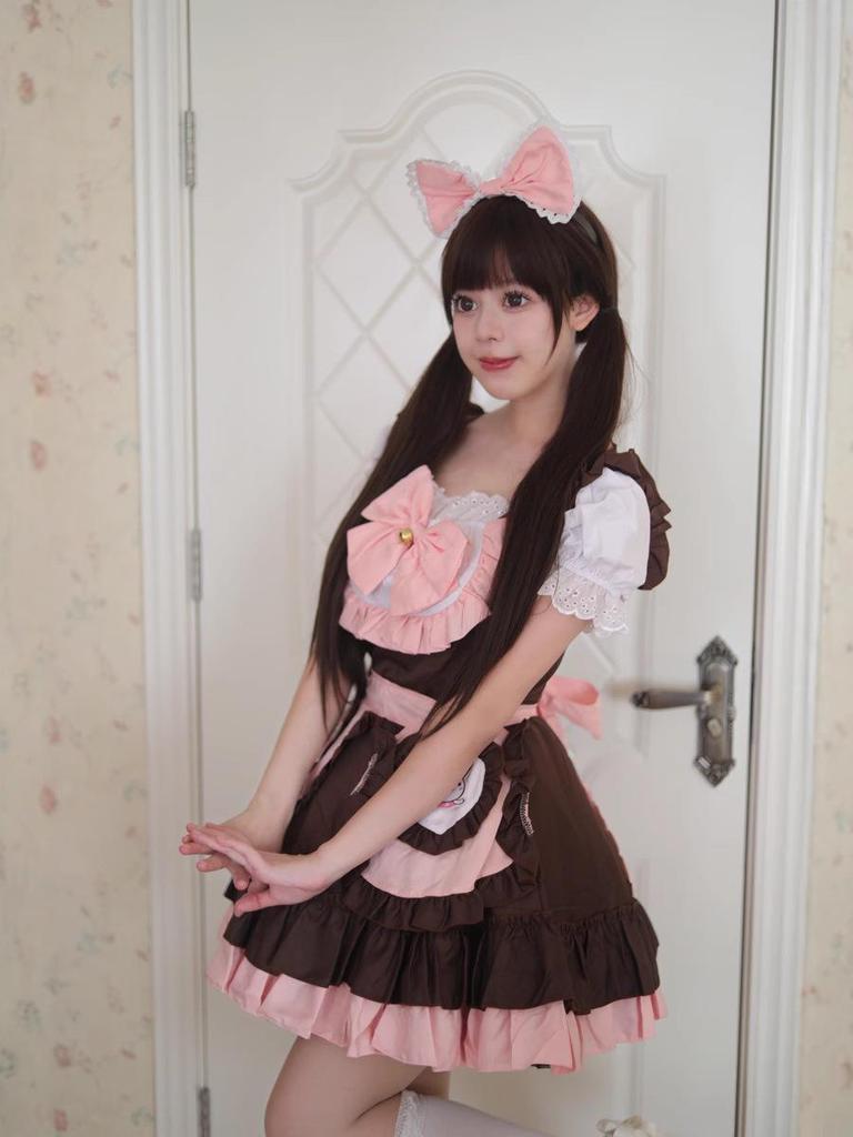 Small Rabbit Ji Cute Lolita Maid Cosplay Outfit for Girls