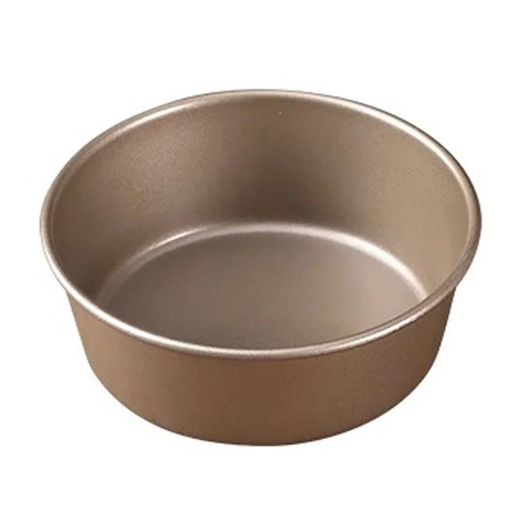 4 Inches Carbon Steel Metal Cheese Pan Cake Mold Air Fryer Mini Round Bread Mould Tart Holder Pudding Jelly DIY Bakery