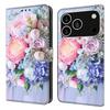 For iPhone 17 Pro Max Case Magnetic Clasp 3D Pattern Leather Wallet Phone Cover