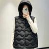 Wave striped cotton vest women's short autumn and winter new vest loose women's vest vest