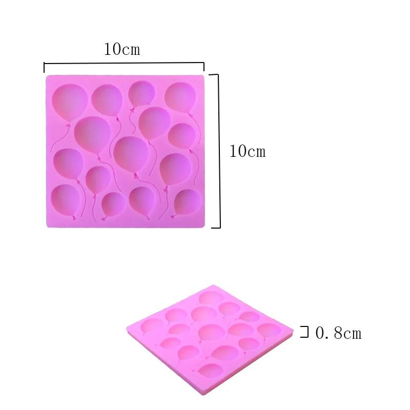 Balloon Shape Silicone Mold Fondant Cake Sugar Art Chocolate Decoration Mold Baking Tools