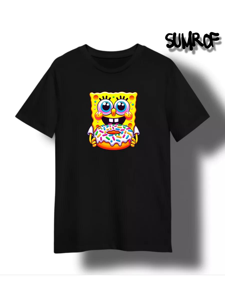 SpongeBob with donut T-shirt S