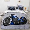 3D Print Motorcycle Bedding Set Boys Girls Twin Queen Size Duvet Cover Pillowcase Bed Boys Adult Fashion Home Textileextile