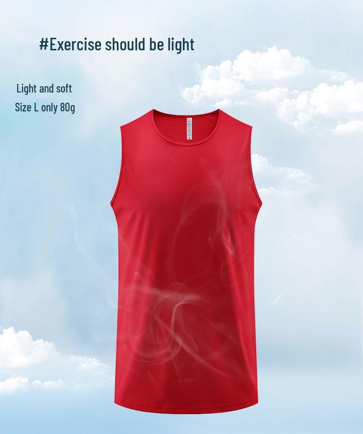 Men's Quick-Dry Summer Sports Vest - Sleeveless, Casual, and Ideal for Running or Basketball.