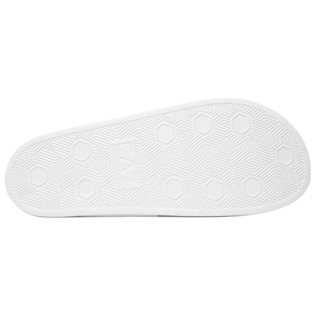 Emporio Armani EA7 Open-Toe Slip-On Non-Slip Slide Sandals Unisex Footwear White 7X000108AF15118MZ095