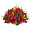 VEVOR Flower Balls Arrangement Bouquet 10 PCS, 240 Mm Wedding Red Roses Centerpieces