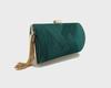 Tassel Woven Metal Evening Clutch Bag