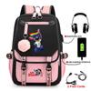 Σακίδιο Stitch για Φοιτητές Χαριτωμένη Τσάντα Laptop με Κινούμενα Σχέδια και Θύρα USB Μοντέρνο Στυλ