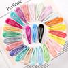 10PCS 5cm Women Girls Cute Colorful Waterdrop Shape Hairpins Sweet Hair Clips Barrettes Slid Clip Fashion Hair Accessories