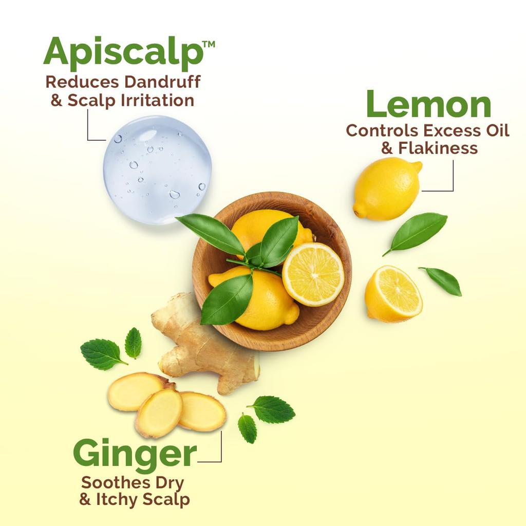 Mamaearth Lemon Anti-Dandruff Hair Oil 100ml For Flaky Scalp Relief Nourishes Hair Soothes Itchy Scalp Controls Dandruff Gently