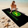 1 Stück John Deere Logo Strandtuch, Schnelltrocknend, Vielseitig einsetzbar für Strand, Pool, Fitnessstudio, Yoga, Zuhause, Reisen, Weihnachten, Halloween, Weihnachtsgeschenk M928881